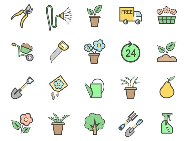 Landscaping and Lawn Care Icon